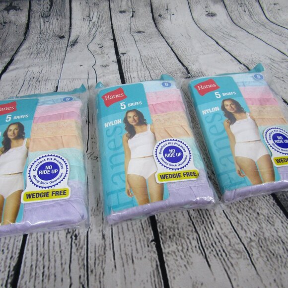 Hanes Intimates & Sleepwear Hanes Womens 5 Pair Pack Nylon Briefs
